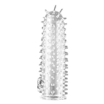 LoveSecret Penis Sleeve 03 Ribbed Transparant - 12.5 cm