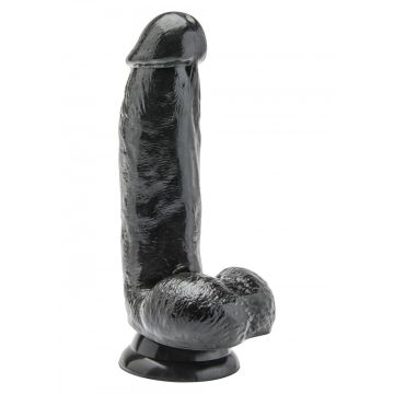 Get Real Realistische Dildo Zwart - 15 cm