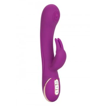 Siliconen Vibrator Thumping Rabbit - Paars