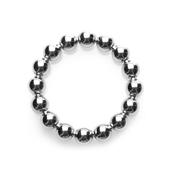 Cockring met Beads - Zilver