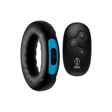 Cockring met Vibratie op Afstandsbediening - Zwart