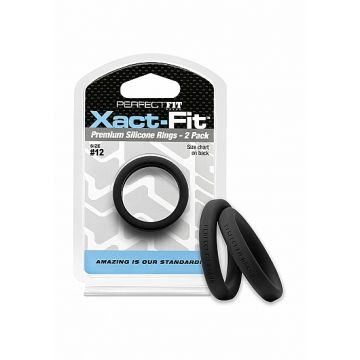 Cockringen Xact-Fit #12 2-Pack - Zwart