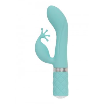 Groene G-spot Vibrator met Clitoris Stimulator - Kinky