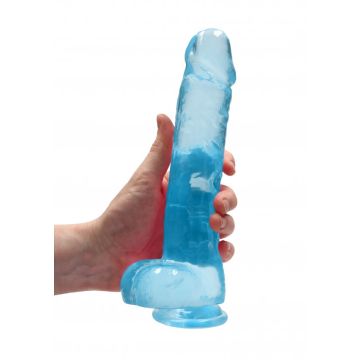 Crystal Clear Dildo 25 cm - Blauw-realistische-dildo-met-ballen-25-cm-1.jpg