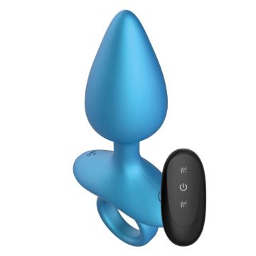 Playhouse Vibrerende Buttplug met Afstandsbediening - Blauw