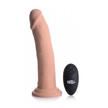 Dildo met Opzwel Functie - Huidskleur