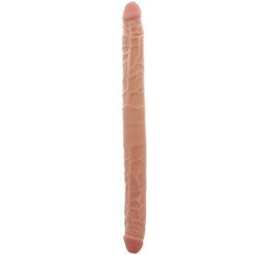 Dubbele Dildo met Realistische Look 40 CM - Huidskleur