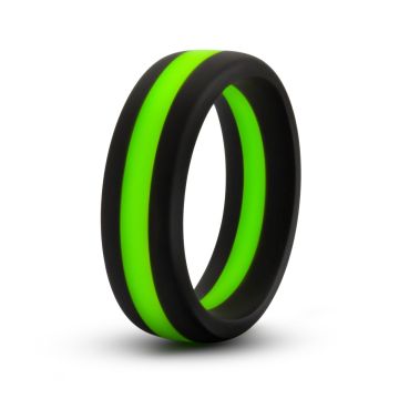 Performance Siliconen Go Pro Cockring - Zwart-Groen