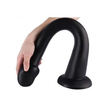 Anaal Dildo Whale - M Zwart-gode-long-whale-dildo-m-40-x-55cm-pointe-46cm-noir_1_.jpg