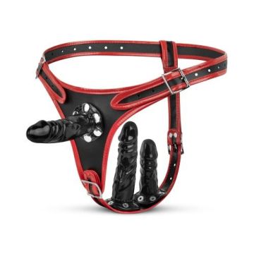 Triple Dildo Strap-On Harnas - Fetish Collection