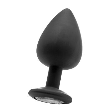 Grote Siliconen plug met Siersteen