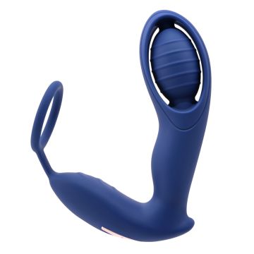 Cockring met vibrerende Buttplug Extra Mile