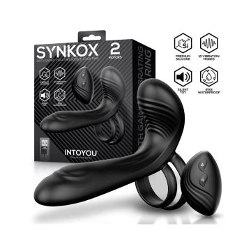 Vibrerende Dubbele Penisring met Afstandsbediening IY - Synkox - Girth Gainer 