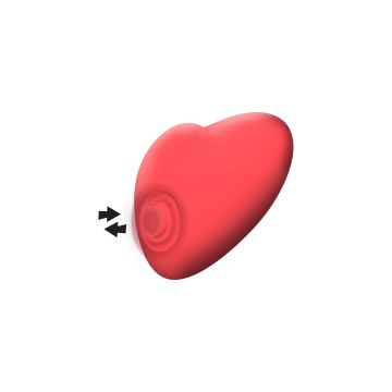 Xocoon Heartbeat Pulserende en Vibrerende Stimulator - Rood