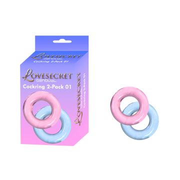 LoveSecret Cockringen 2 Pack 01 - Blauw en Roze