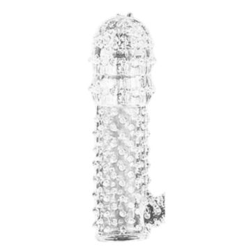 LoveSecret Penis Sleeve 01 Ribbed Transparant - 12.5 cm