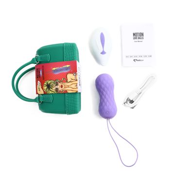 FeelzToys Liefdes Ballen op Afstandsbediening - Licht Paars