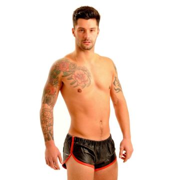 Fist Leren Short - Zwart - Rood