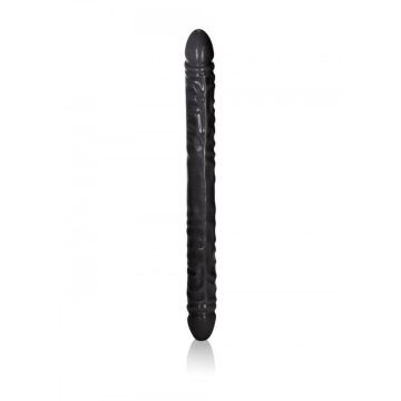Geaderde Dubbele Dildo - Black Jack - 46 cm