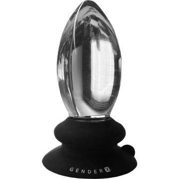 GenderX -Glazen Buttplug met Zuignap