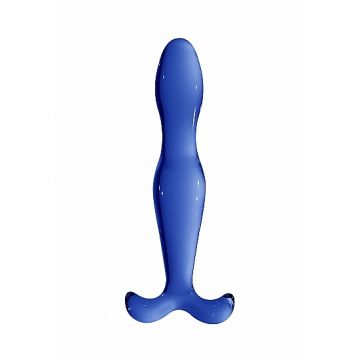 Glazen Dildo  Elegance - Blauw