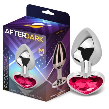 Hartvormige Buttplug Scarlet Roze Maat M