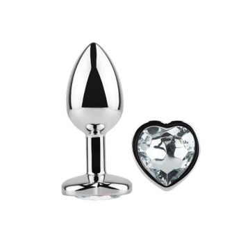 Hartvormige Buttplug Scarlet Wit S