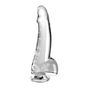 King Cock Clear 7.5 Inch met Ballen