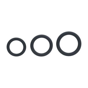 Silicone Cockring Set van 3 XS/S/M - Zwart-lvl01-0006blk-silicone-cockring-set-van-3-zwart-3.jpg