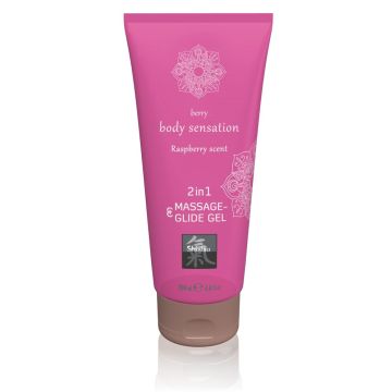 Massage- & Glide Gel 2 in 1 - Framboos