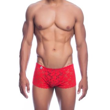 MOB Eroticwear Rode Boy Short Kant