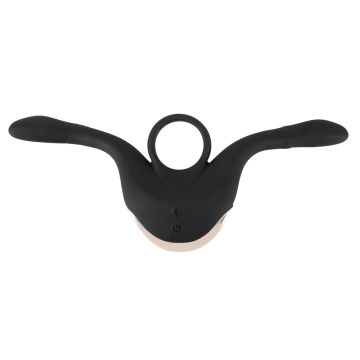 Multifunctionele Koppel Vibrator - Zwart