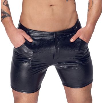 Noir Handmade Short Slangenleer-effect - Zwart