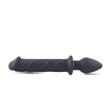 Realistische Dildo met Anaal Plug - Zwart-realistische-dildo-met-anaal-plug-zwart-zij.jpg