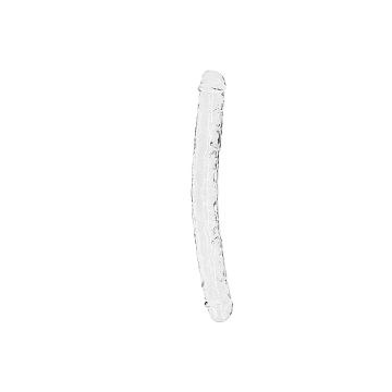 Realistische Dubbele Dildo Transparant - 34 cm