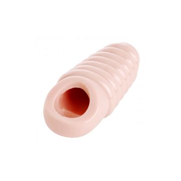 Geribbelde Penissleeve met Ring