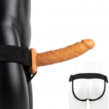 RealRock Holle Strap-On zonder Ballen Tanned- 21 cm-realrock-hollow-strap-on-21-cm-tanned.jpg