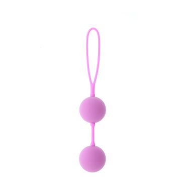 Roze Siliconen Vagina Ballen met Koord