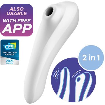 Satisfyer - Dual Pleasure Air Pulse Vibrator Wit-satisfyer-dual-pleasure-air-white-0.jpg