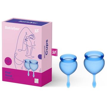 Satisfyer Feel Good Menstruatie Cup - Blauw