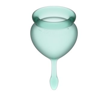 Satisfyer Feel Good Menstruatie Cup - Donker Groen