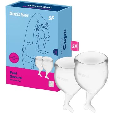 Satisfyer - Feel Secure Menstruatie Cup Set Transparant