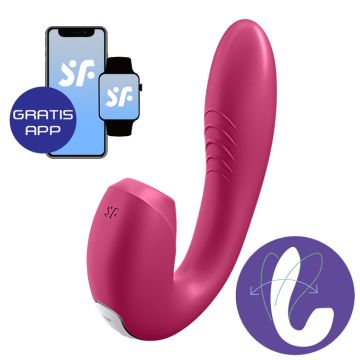 Satisfyer Sunray Luchtdruk Vibrator - Rood