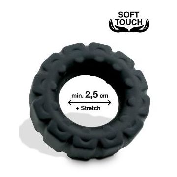 Siliconen Cockring Mr. Cock Tire - Zwart