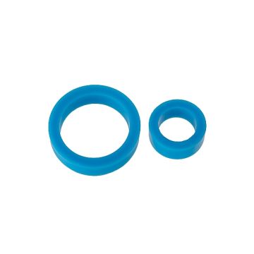 Siliconen Cockringen Double Pack - Blauw