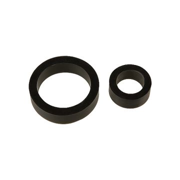 Siliconen Cockringen Double Pack - Zwart