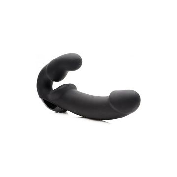 Strapless Strap-on met Afstandsbediening - Zwart