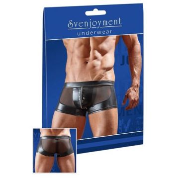Transparante Boxer met Wetlook en Rits