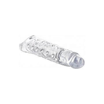 Transparante Penis Sleeve met Noppen - Verlengend