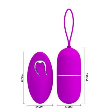 Vibrerend Eitje op Afstandsbediening - diep roze